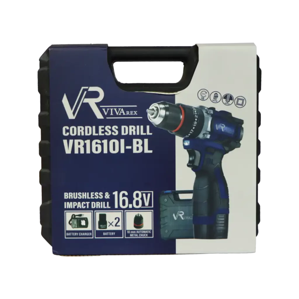 دریل پیچ گوشتی شارژی براشلس ویوارکس ۱۶٫۸ ولت مدل VR1610V-21BL
