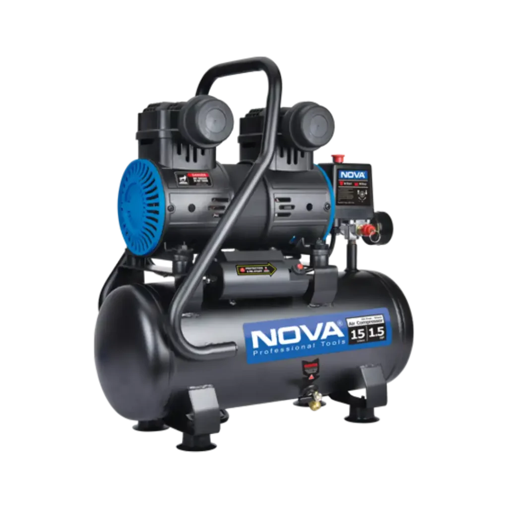 کمپرسور باد سایلنت ۱۵ لیتری نووا مدل NTA-9115
