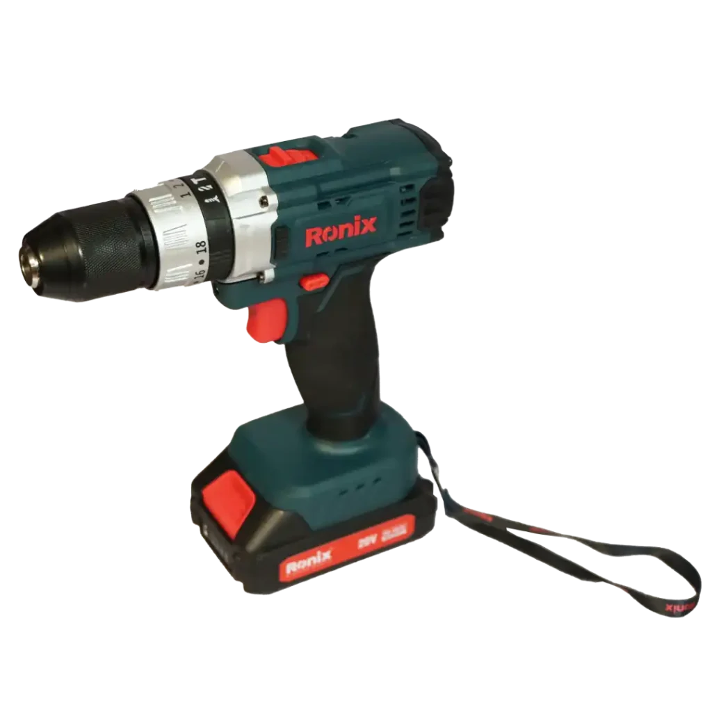 کیت دریل شارژی چکشی ۲۰ ولت ۵۳ پارچ رونیکس مدل RS-8620