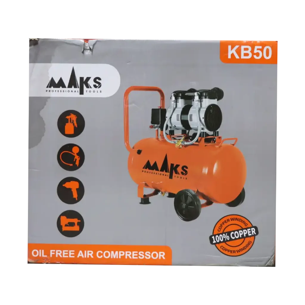کمپرسور باد ۵۰ لیتری سایلنت مکث مدل KB50