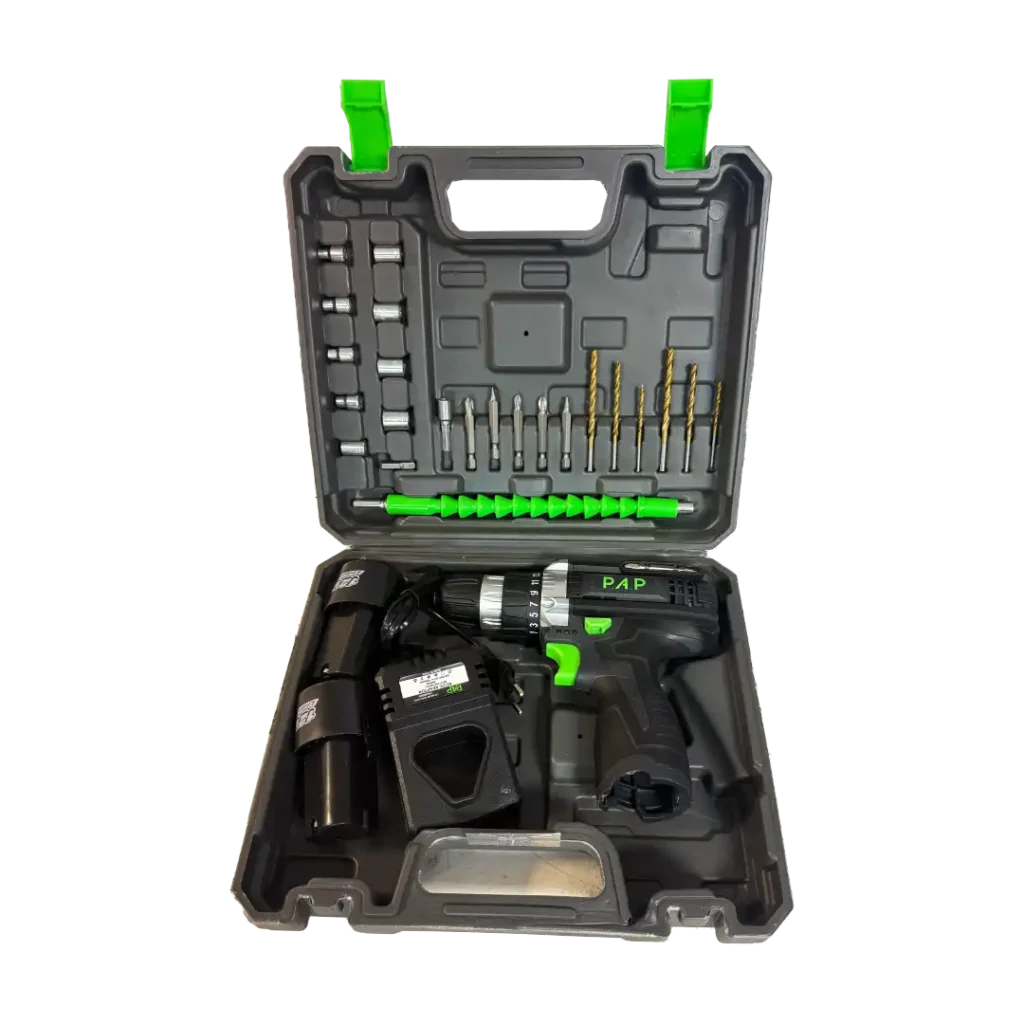 دریل شارژی ۱۲ ولت ۲ باطری پی ای پی مدل CD-1225