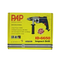 دریل ۱۳ چکشی گیربکسی پی ای پی مدل ID-6650