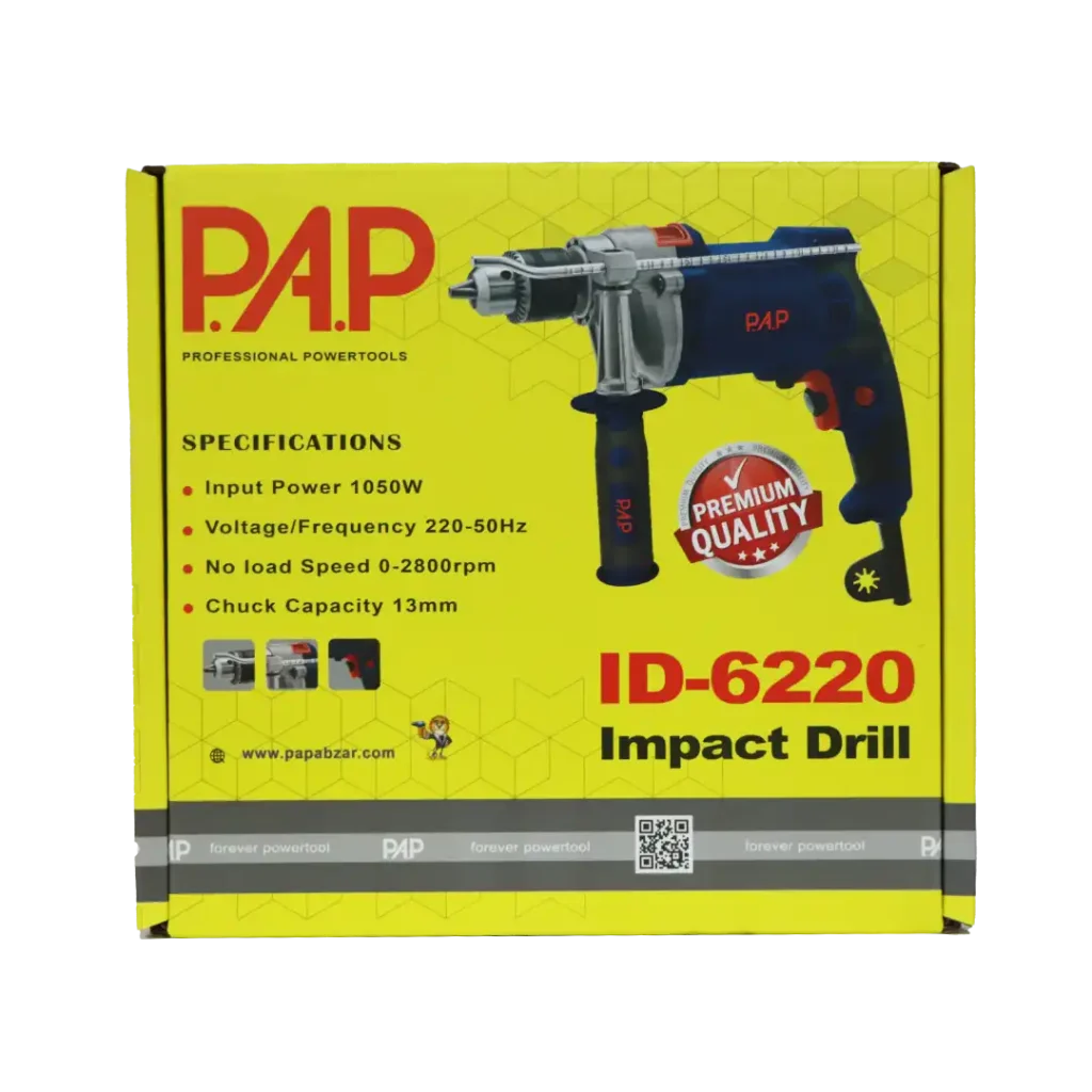 دریل چکشی گیربکسی پی ای پی مدل ID-6220