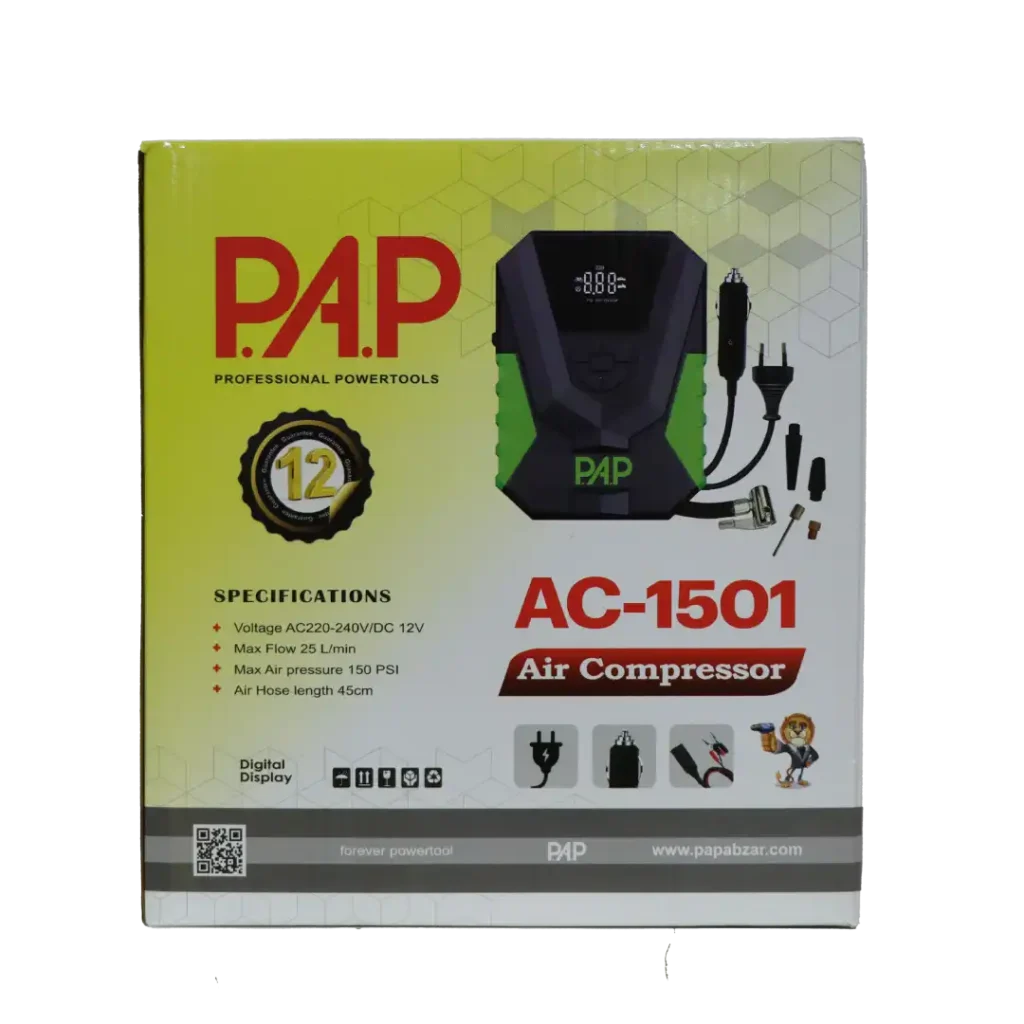 پمپ باد برقی و فندکی پی ای پی مدل AC-1501
