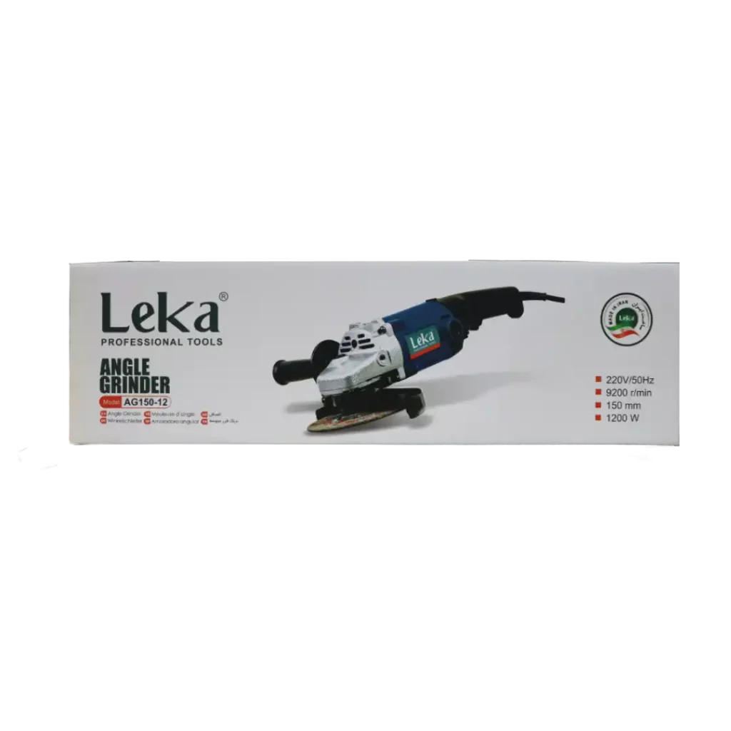 سنگ فرز متوسط ۱۲۰۰ وات لکا مدل AG150-12