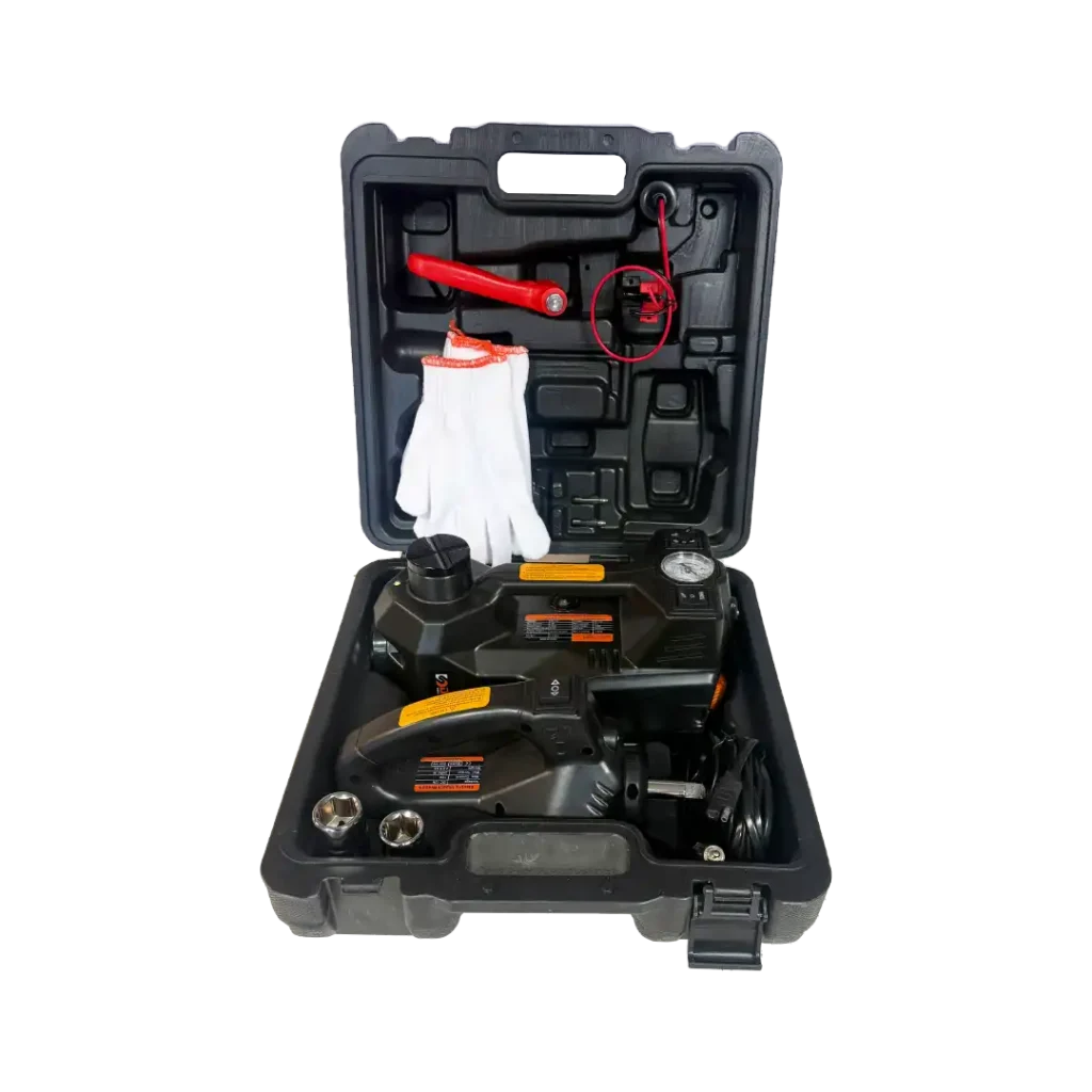 کیت ابزار تعمیر خودرو (جک و بکس و پمپ باد)