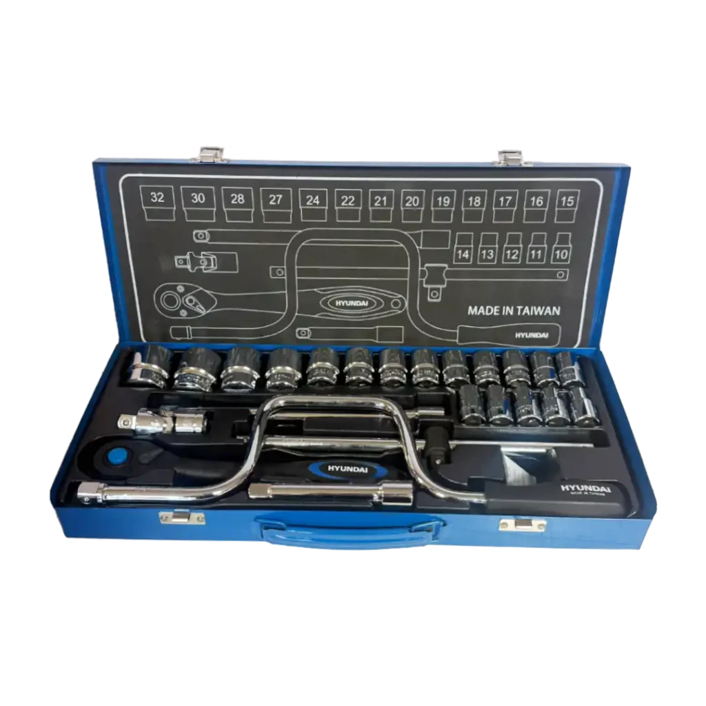 جعبه بکس ۲۴ پارچه ۱/۲ اینچ هیوندای مدل HT-9124