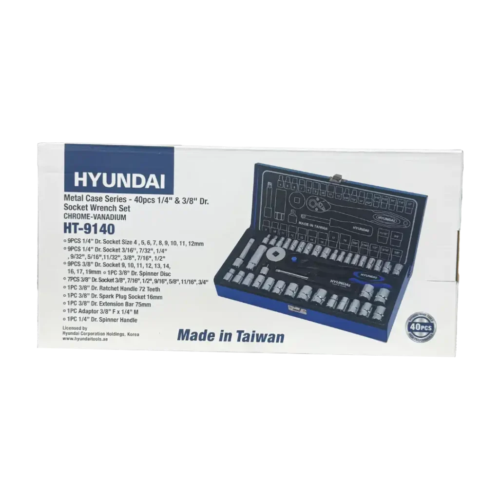 جعبه بکس ۴۰ پارچه ترکیبی هیوندای مدل HT-9140