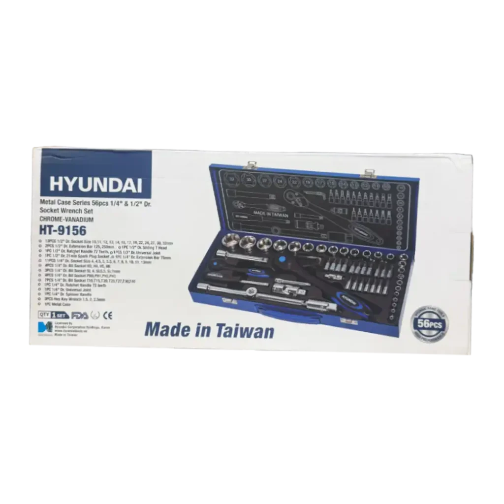 جعبه بکس ۵۶ پارچه ترکیبی هیوندای مدل HT-9156
