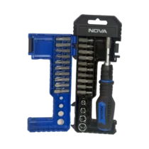 مجموعه ۲۶ عددی پیچ گوشتی و بکس نووا مدل ۱۳۶۱