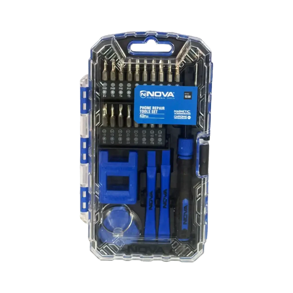 ست تعمیرات موبایل ۴۳ تکه نووا مدل ۱۳۳۸