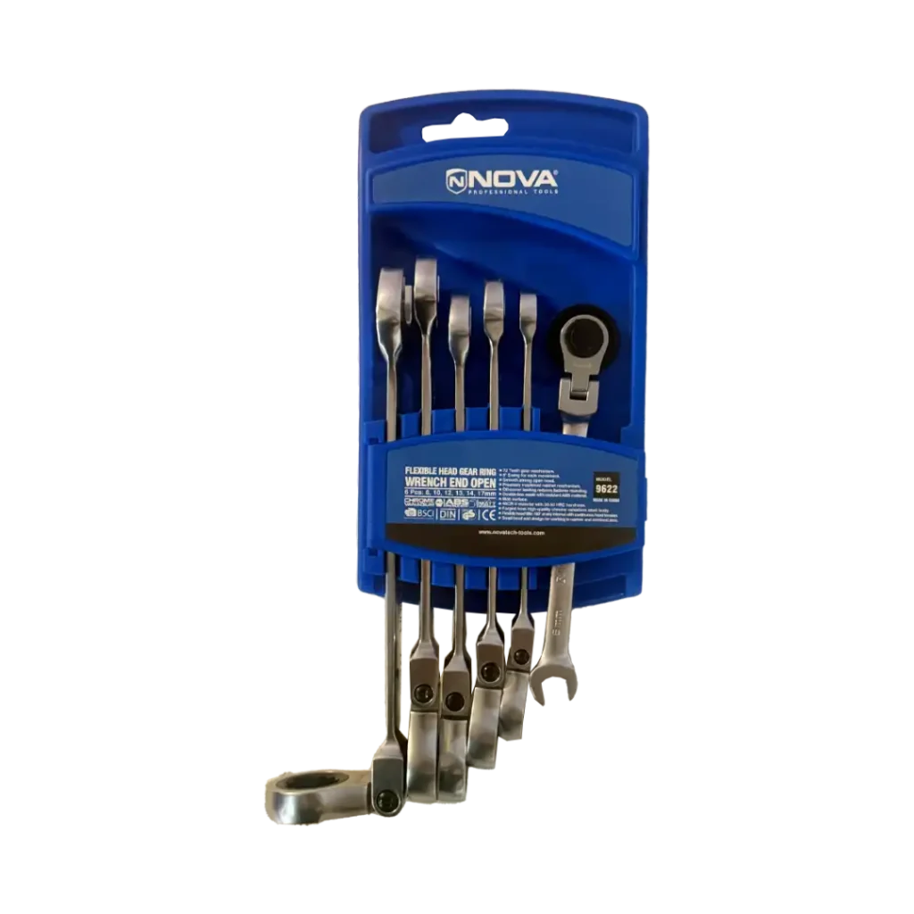 ست آچار جغجغه ۶ عددی تاشو نووا مدل ۹۶۲۲