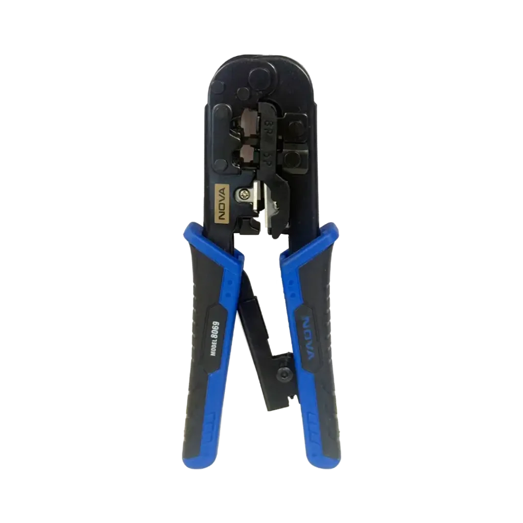 انبر سوکت زن تلفن و شبکه دسته جغجغه‌ای نووا مدل ۸۰۶۹