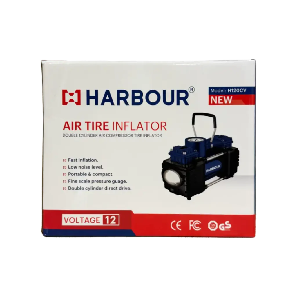 پمپ باد فندکی دو سیلندر هاربر مدل H120CV