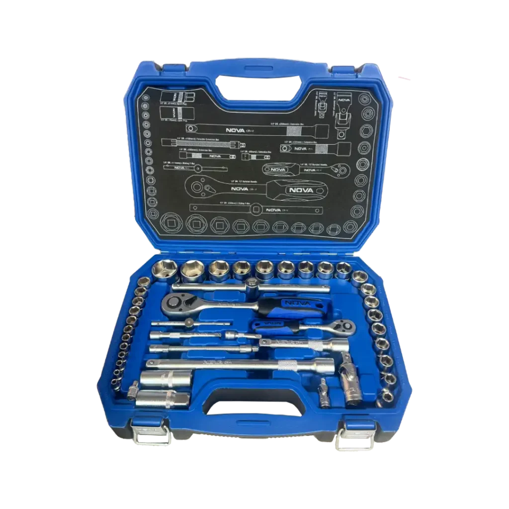 جعبه بکس ۱/۲ و ۱/۴ اینچ ۴۴ پارچه نووا مدل ۶۶۸۵