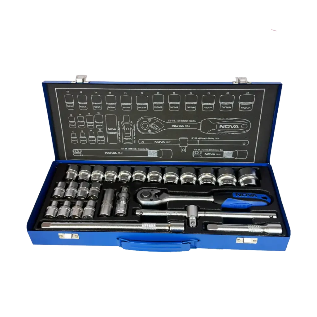 جعبه بکس ۱/۲ اینچ ۲۶ پارچه نووا مدل ۶۶۸۱