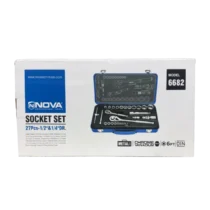 ست بکس ۱/۲ و ۱/۴ اینچ ۲۷ پارچه نووا مدل ۶۶۸۲