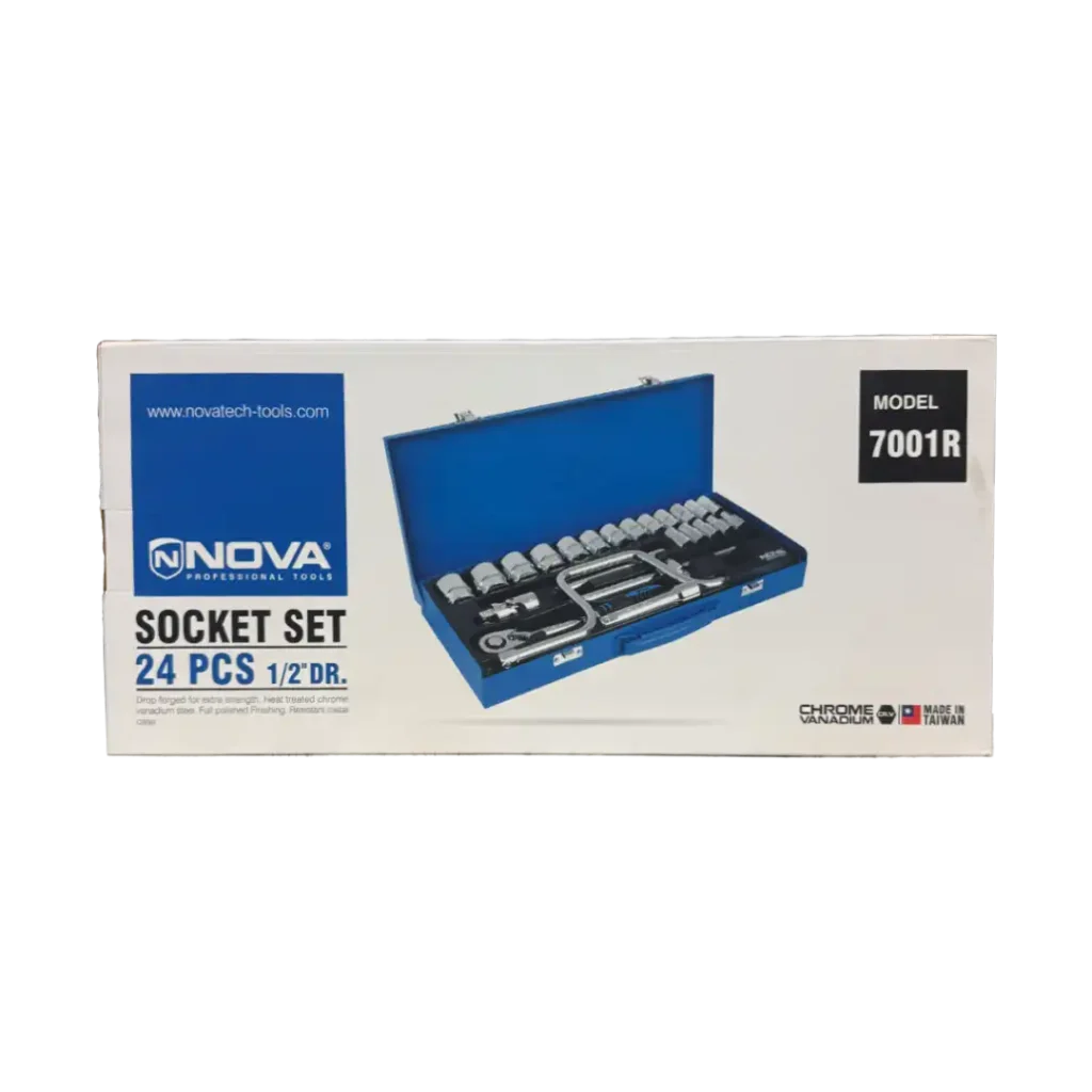 جعبه بکس ۱/۲ اینچ ۲۴ پارچه نووا مدل ۷۰۰۱R