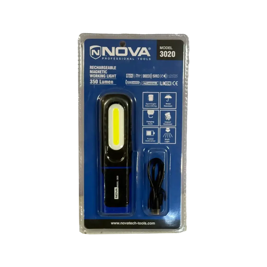 چراغ قوه دستی شارژی نووا مدل ۳۰۲۰