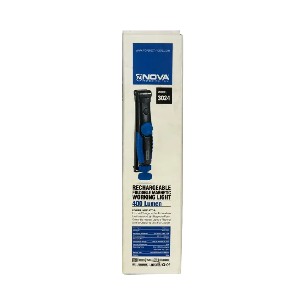 چراغ کار شارژی تاشو نووا مدل ۳۰۲۴