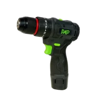 دریل شارژی ۱۲ولت براشلس چکشی ۲باطری پی ای پی مدل BID-1215