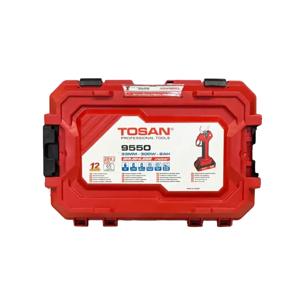 قیچی باغبانی شارژی ۲۰ ولت براشلس توسن مدل ۹۵۵۰