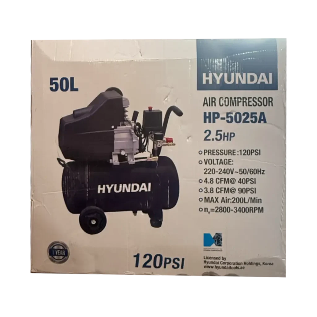 کمپرسور باد ۵۰ لیتری هیوندای مدل HP-5025A