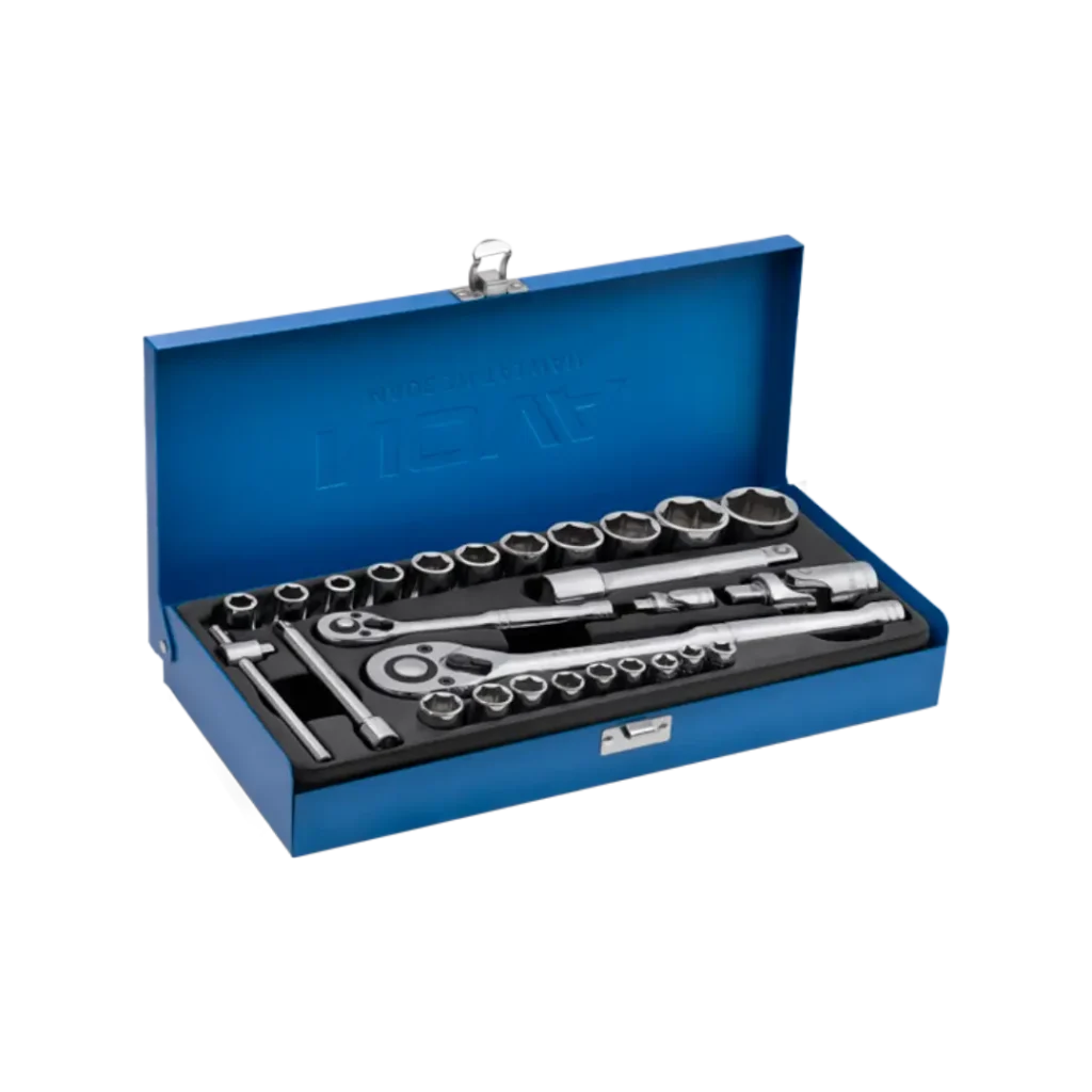 جعبه بکس ۱/۲ و ۱/۴ اینچ ۲۷ پارچه نووا مدل ۷۰۱۴