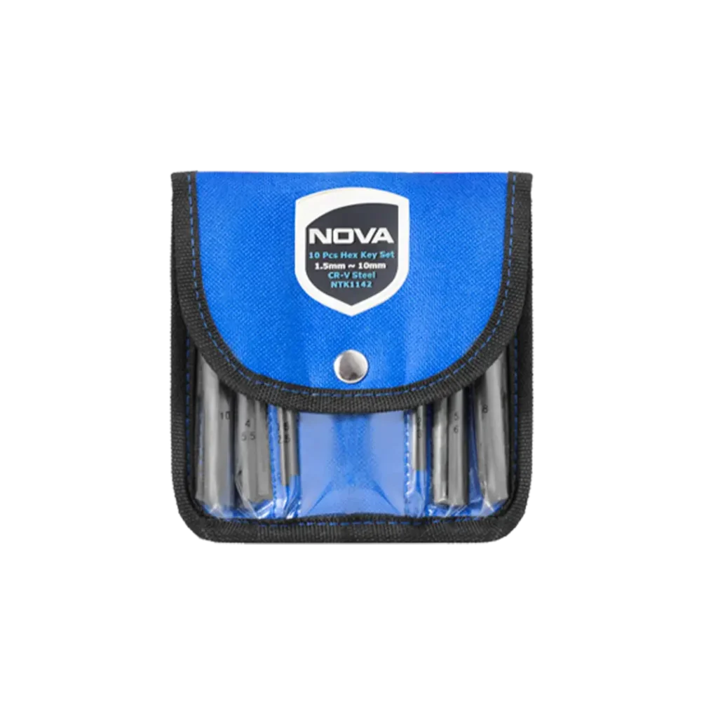 ست آچار آلن شش گوش نووا کوتاه ۱۰ عددی مدل ۱۱۴۲