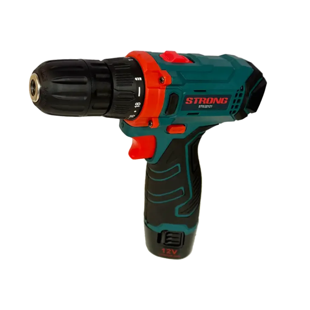 دریل شارژی ۱۲ ولت دوسرعته استرانگ مدل STG22121