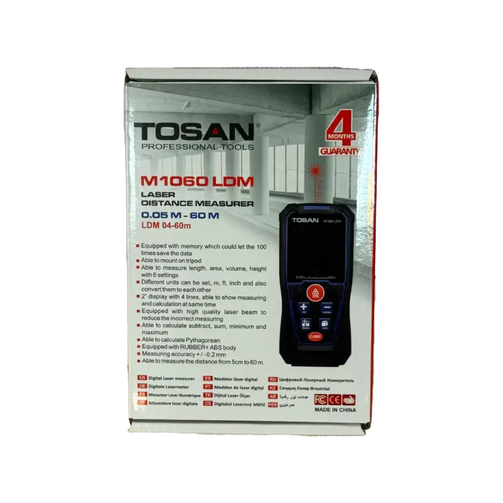 متر لیزری ۶۰متری توسن مدل M1060 LDM
