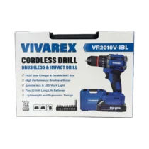 دریل شارژی چکشی ۲۰ ولت براشلس ویوارکس مدل VR2010V-IBL