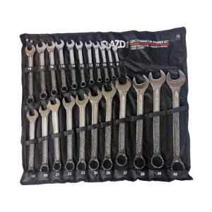 مجموعه 22 عددی آچار یکسر تخت و یکسر رینگی azd مدل SMT-22PCS-INDIA-COMBIMATIONSPANNER L