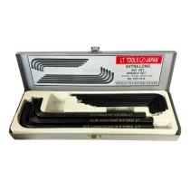 ست آچار آلن اینچی جعبه فلزی ۱۰ پارچ  لایت ژاپن مدل KDH 10-S