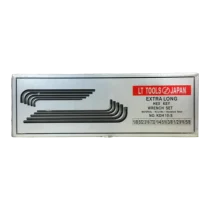 ست آچار آلن اینچی جعبه فلزی ۱۰ پارچ  لایت ژاپن مدل KDH 10-S